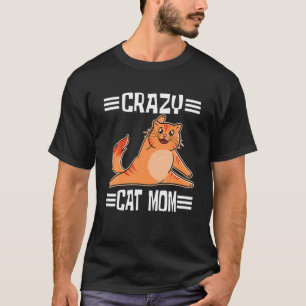 Camiseta Gato Louco Mãe Gato de Ioga