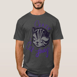 Camiseta Gato Louco, Senhora, Bonita, Tigre, Tabby Cat Art
