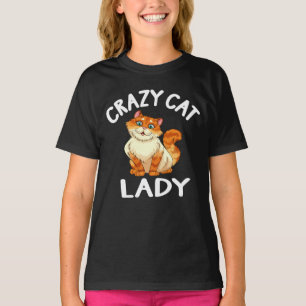 Camiseta Gato Louco Senhora Gota Gota Gota Engraçada Gatin