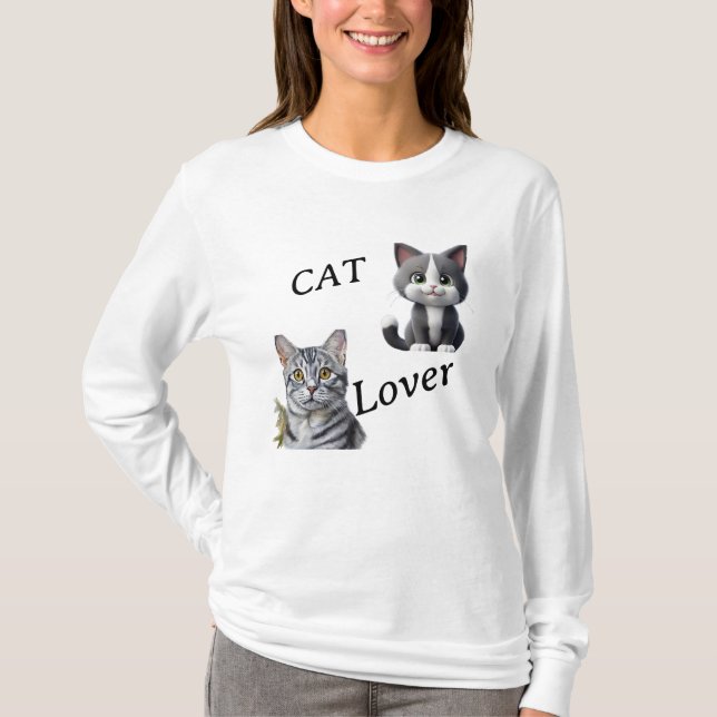CAMISETA GATO LOVER (Frente)