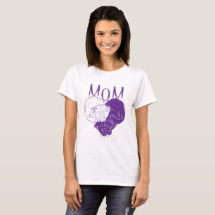 Camiseta GATO LOVER Cat Mãe Roxo