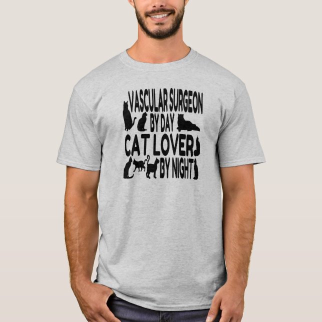 Camiseta Gato Lover Cirurgião Vascular (Frente)