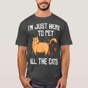 Camiseta Gato Lover, estou aqui para acariciar todos os gat