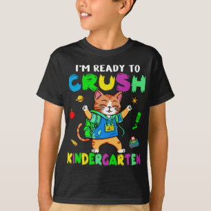 Camiseta Gato Lover Estou Pronto Para Esmagar Gato Do Jardi