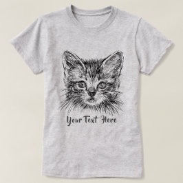 Camiseta GATO LOVER | Face De Gatinho Desenhado À Mão