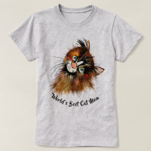Camiseta GATO LOVER Melhor Mãe Gato do Mundo