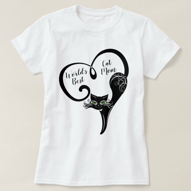 Camiseta GATO LOVER | Melhor Mãe Gato do Mundo (Frente do Design)