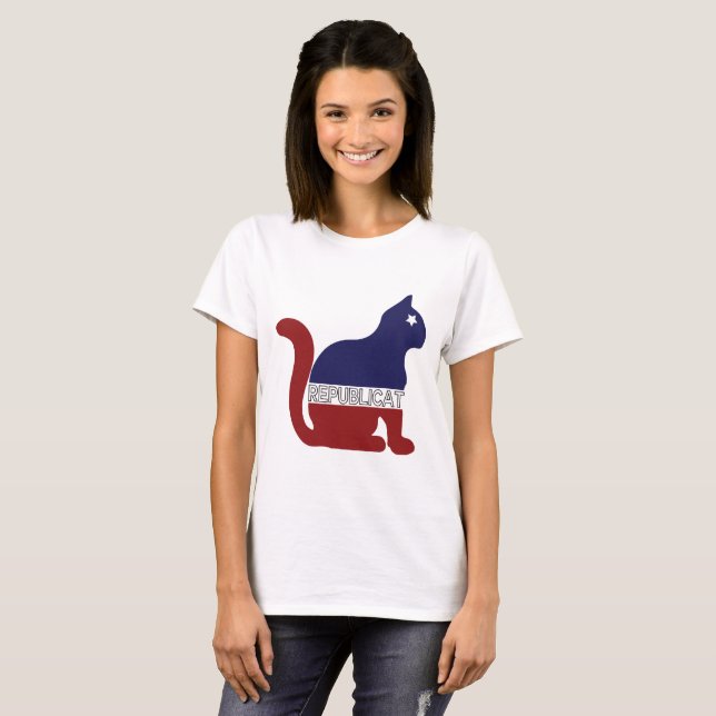 Camiseta GATO LOVER | Republicano para o Republicano (Frente Completa)