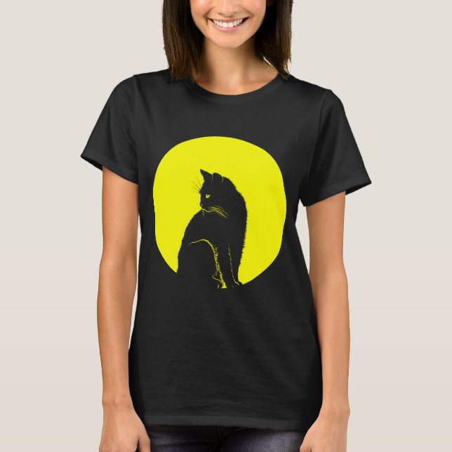 CAMISETA GATO LUA (Frente)