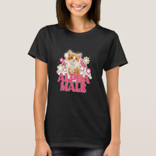 Camiseta Gato Macho Alfa Filhote Engraçado Para Homens Mulh