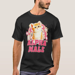 Camiseta Gato Macho Alfa Filhote Engraçado Para Homens Mulh