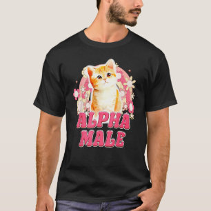 Camiseta Gato Macho Alfa Filhote Engraçado Para Homens Mulh