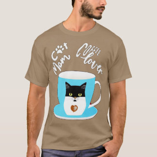 Camiseta Gato mãe amante de café Cat Design 20