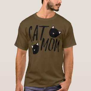 Camiseta Gato Mãe Dia de as mães Engraçado Mãe De Gato Pet
