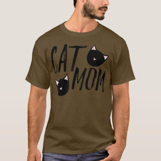 Camiseta Gato Mãe Dia de as mães Engraçado Mãe De Gato Pet