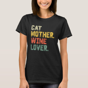 Camiseta Gato Mãe Vinho Pai Gato Mãe Gatinho Proprietário
