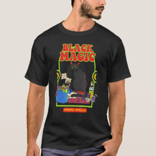 Camiseta Gato Magia Negra Feitiços místicos