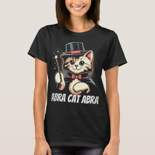 Camiseta Gato Mágico Adorável Design Abracatabra