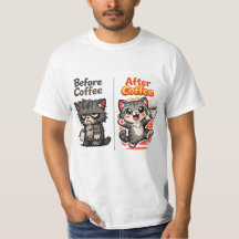 Gato Mal-Humorado Antes do Café, Depois do Café