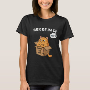 Camiseta Gato Mal-humorado Engraçado Caixa da Raiva Ode