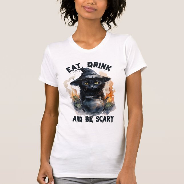 Camiseta gato malhado (Frente)