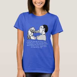 Camiseta Gato Malhado e Mensagem