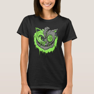 Camiseta Gato Malvado Retro Feijão Verde 5s Pareamento Uni