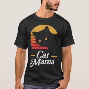 Camiseta Gato Mama Oitenta Estilo Gato Desapontado