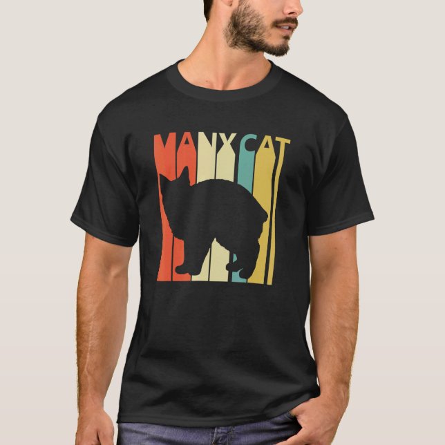 Camiseta Gato Manx Fofo (Frente)