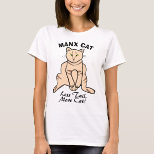 Camiseta Gato Manx - Menos Cauda Mais Gato! Amante de Gatos