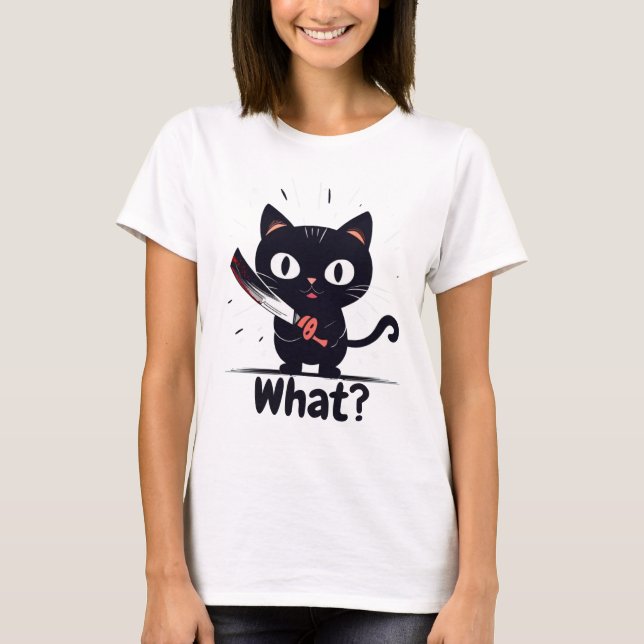 Camiseta Gato Mau - O quê? (Frente)