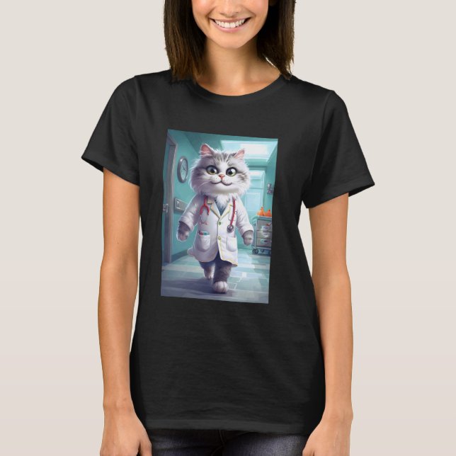 Camiseta Gato Médico (Frente)