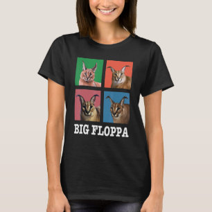 Camiseta Gato Meme Big Floppa Fofo Gato Caracal caixa quad