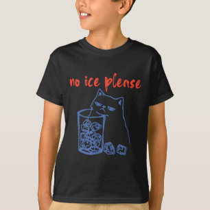 Camiseta Gato meme de gatinho engraçado gelo mulheres homen