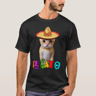 Camiseta Gato Meme Gato Mexicano Latino Munchkin Gatinho Ci