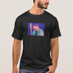 Camiseta Gato Meme Hora da Sopa Olhos Laser Vermelhos