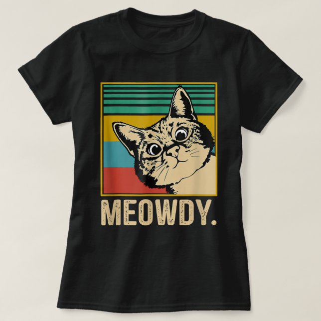 Camiseta Gato Meowd Meow Meme Gatinho Engraçado Gatos Mãe E (Frente do Design)