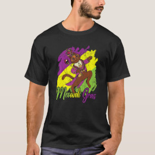 Camiseta Gato Meowdi Gras  Mardi Gras Nova Orleans Louisian
