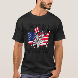 Camiseta Gato Meowicano do Dia da Independência Americana