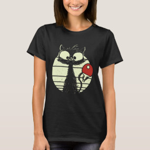 Camiseta Gato Mesa Tênis de Mesa Jogador de Tênis de Mesa G