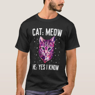 Camiseta Gato Mia Eu Sei Gato Mãe Pai Humor Gato Piada 4