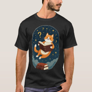 Camiseta Gato Minhoca Cósmica Espaço Leitura Astronauta Gat