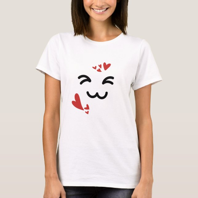 Camiseta Gato Minimalista Fofo  (Frente)