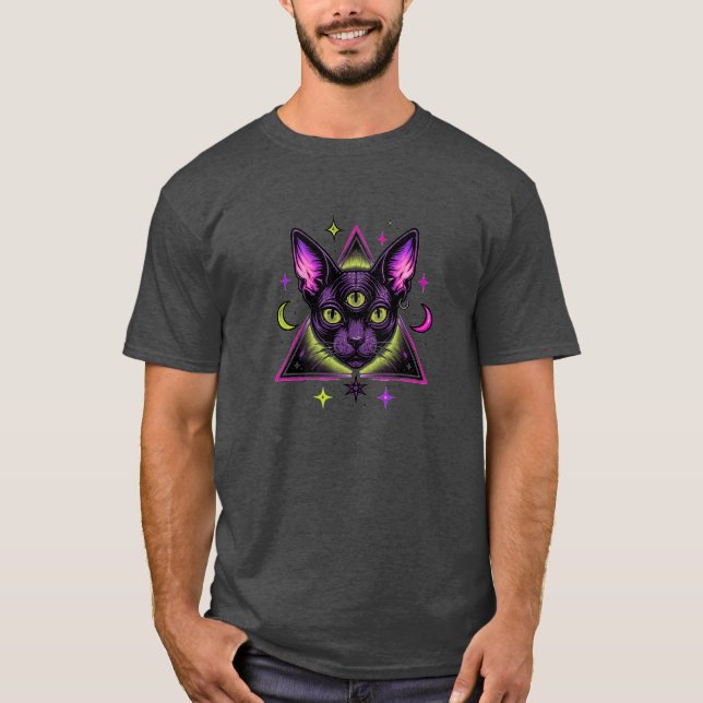 Camiseta Gato Místico (Frente)