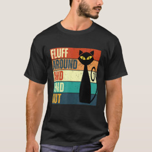 Camiseta Gato Modernidade de Meados do Século e Citação Div
