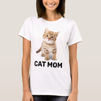 CAMISETA GATO MOM GINGER KITTEN LADIS T-SHIRTS