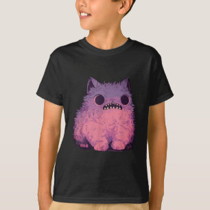 Camiseta Gato Monstro Gráfico de Gótico Kawaii Pastel Aesth
