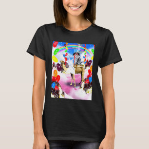 Camiseta Gato Montado em Camelo Com Sundae
