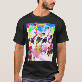 Camiseta Gato Montado em Vaca Com Sundae
