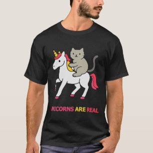 Camiseta Gato montando um unicórnio